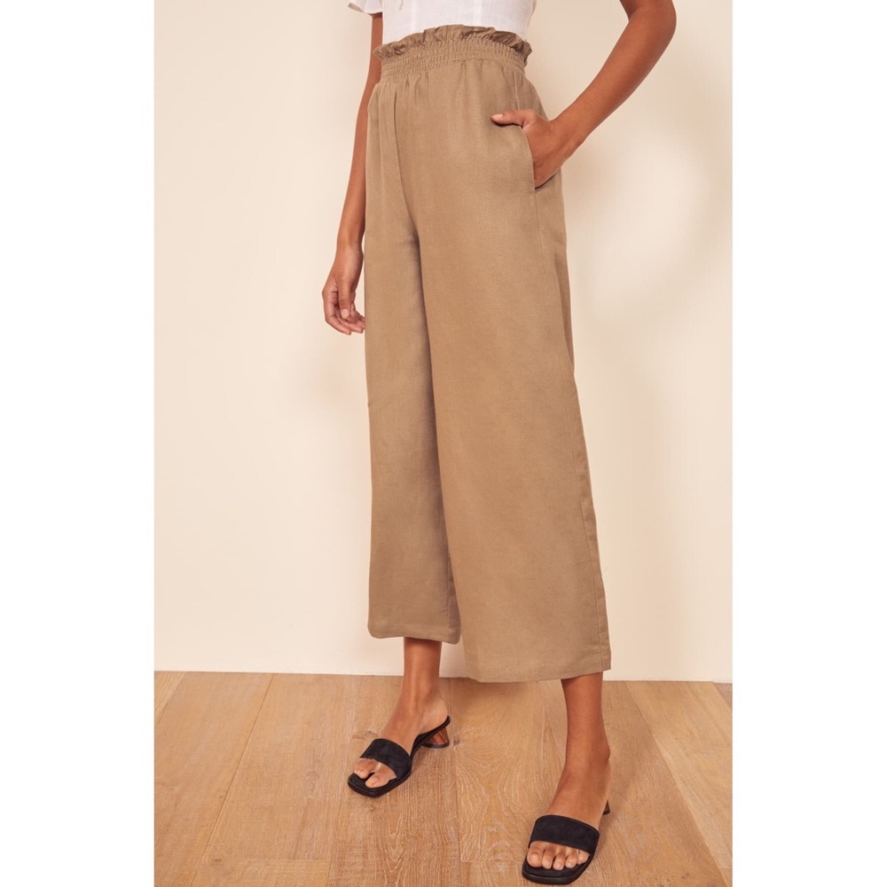 NWT Reformation Calabria High Waist Linen Pants